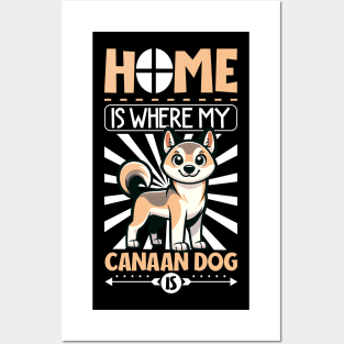 Home is with my Canaan Dog Posters and Art